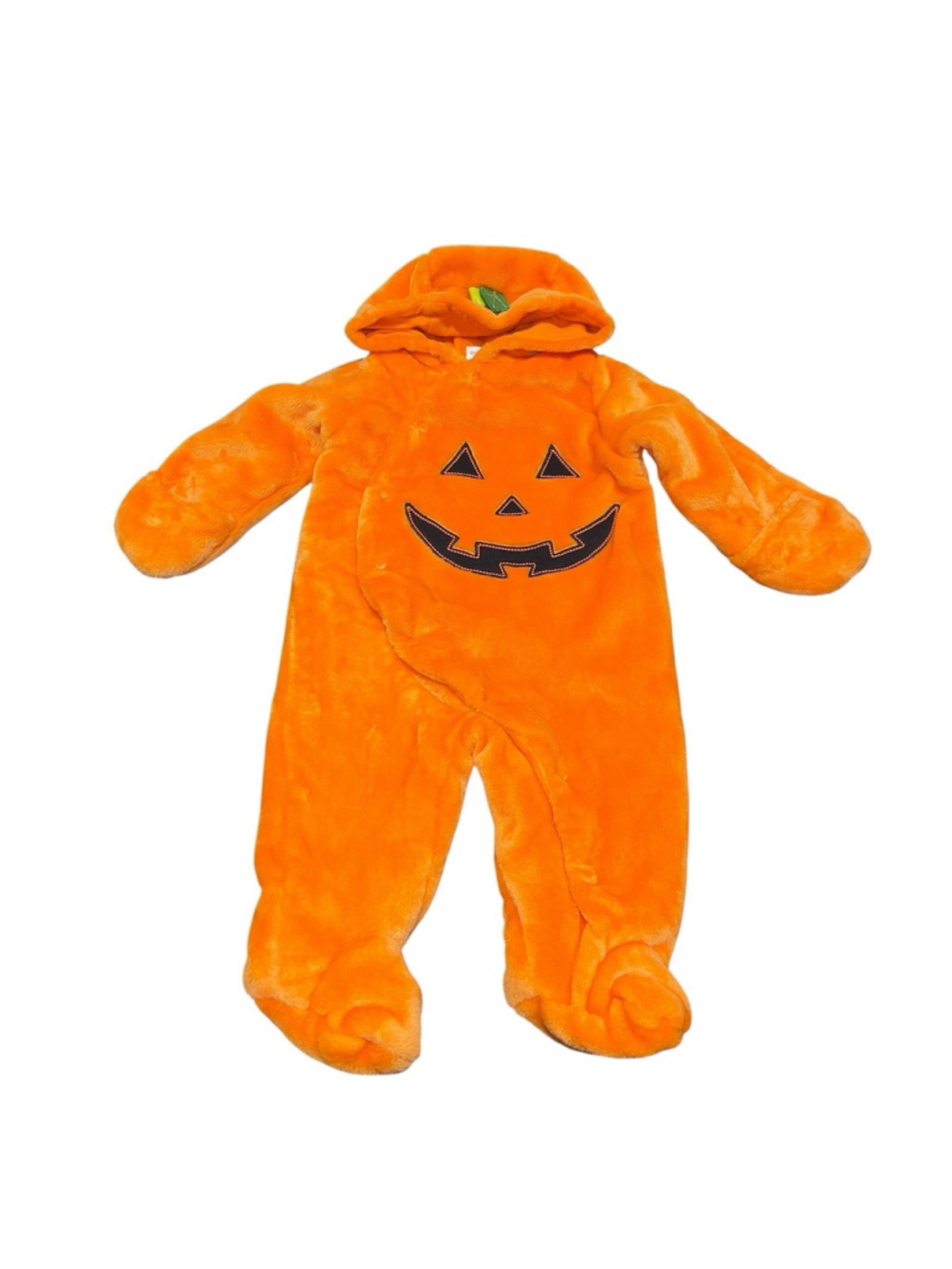 Hooded Baby One Piece Koala Kids Pumpkin Halloween Costume Size 3-6 Months EUC